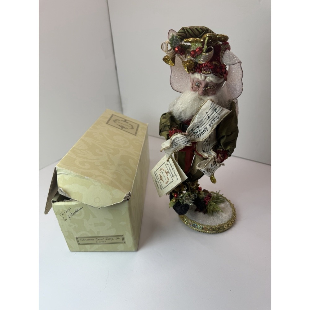 Mark Roberts Christmas Carol Fairy Small 51-12384 W/ Base Whimsical Elf Fantasy